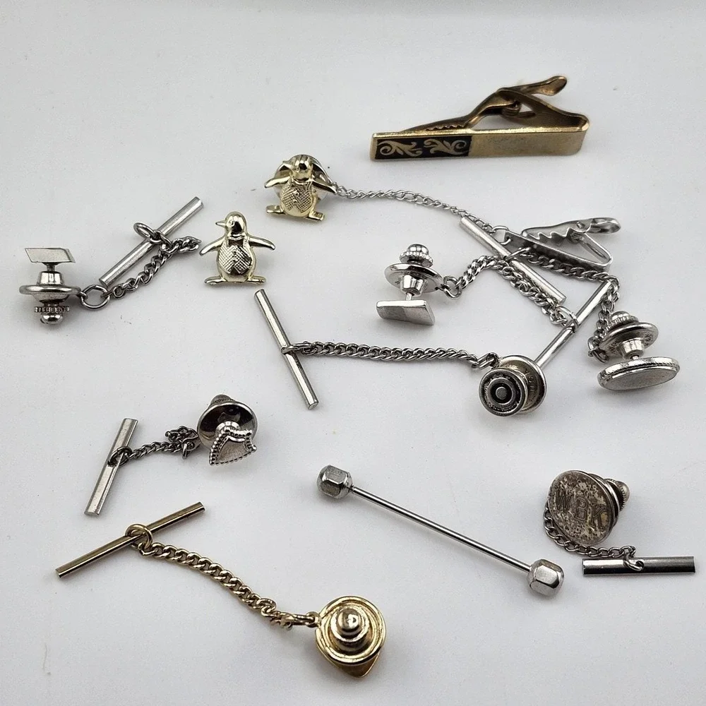 Vintage Tie Tack Bar‎ Lot Hickok Sterling Read